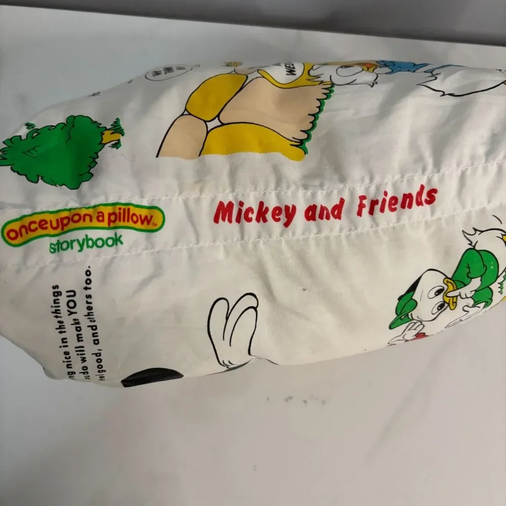 Disney Mickey & Friends Once Upon A Pillow Book Have Fun Good Manners Vintage